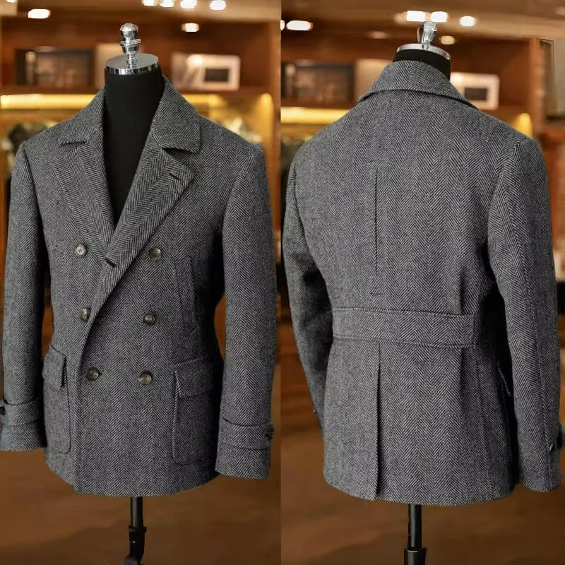 Giacca Blazer Herringbone Tweed