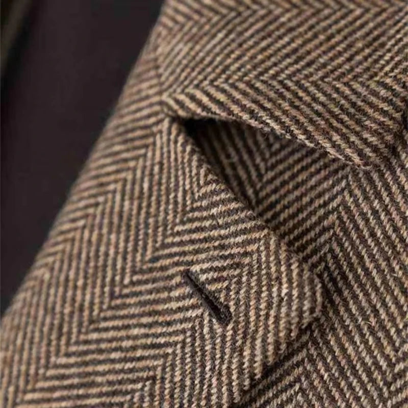 Giacca Blazer Herringbone Tweed
