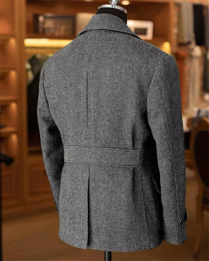 Giacca Blazer Herringbone Tweed