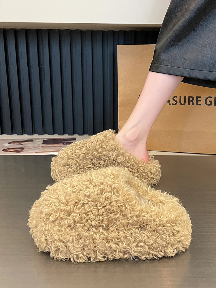 Ciabatte Fluffy in Pelo