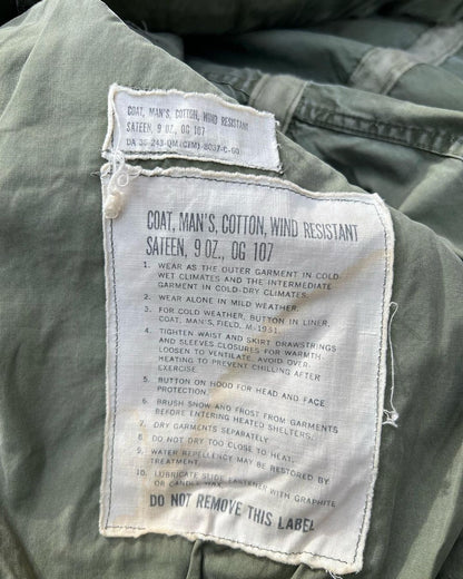 M51 Field Jacket Originale Vintage con Patch